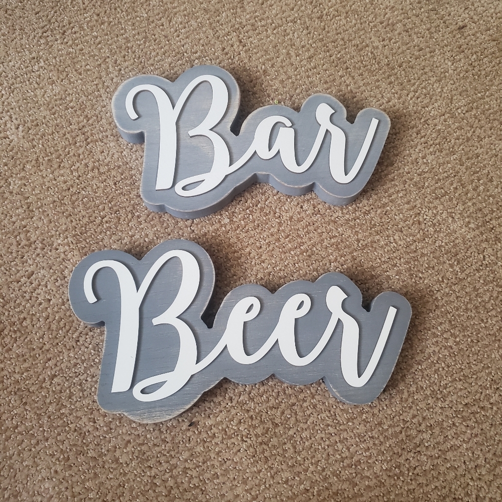 Bar and Beer sign